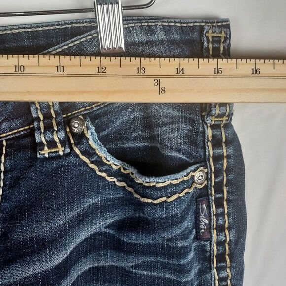 Silver Jeans Co Mckenzi Bootcut Jeans Women’s W29 L32 Distressed Denim - Picture 7 of 14